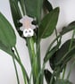 Hanging opossum plant decoration, crazy plant lady gift, cute animal decor. - Image 6