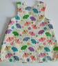12-18 months dress, Summer dress, A Line dress, butterflies, dress, pinafore  - Image 3