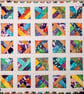 cot quilt    patchwork    '' Rainbow Wishes'' - Image 5