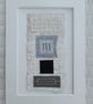 Black Grey Silver White Speckle Geometric Handstitched Small Art Pictures - Image 9