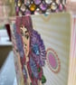 Fabulous beautiful girl and flowers card - Image 6