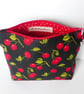 SALE Make up bag, cosmetic bag, cherries. - Image 4