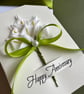 Elegant wedding anniversary floral card wife romantic lily keepsake gift  - Image 2