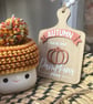 Marshmallow Mugs AUTUMN fall stripe & mini board - Image 1