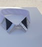 Luxe White & Black Detachable Statement Collar - Upcycled Crystal Neckcessory - Image 10