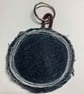 Upcycled denim key ring. Boho J - Image 3