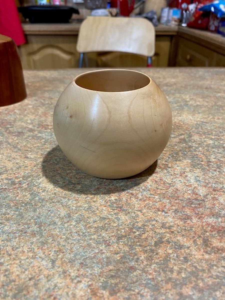 Ash thin walled bowl.