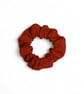Burnt Orange Linen Scrunchie - Regular - Image 1