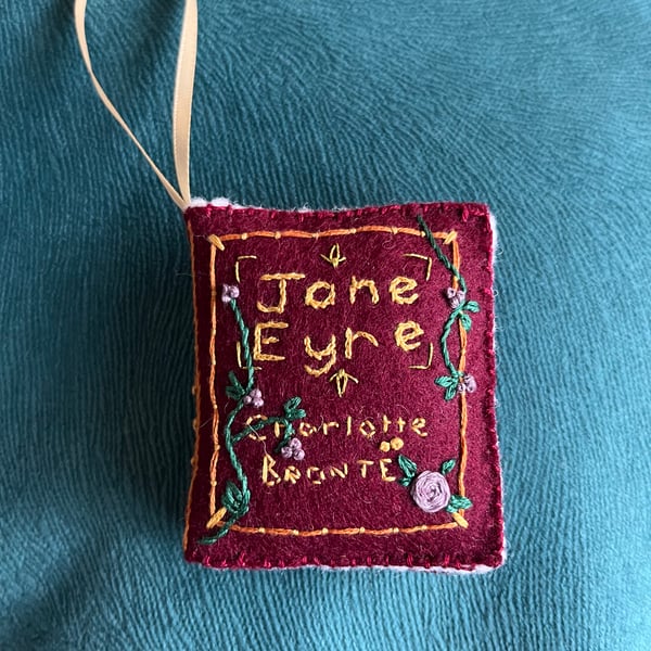 Hanging Decoration - Jane Eyre with Purple Floral