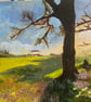 “Whispers of the Setting Sun” - Acrylic on canvas landscape painting - Image 3