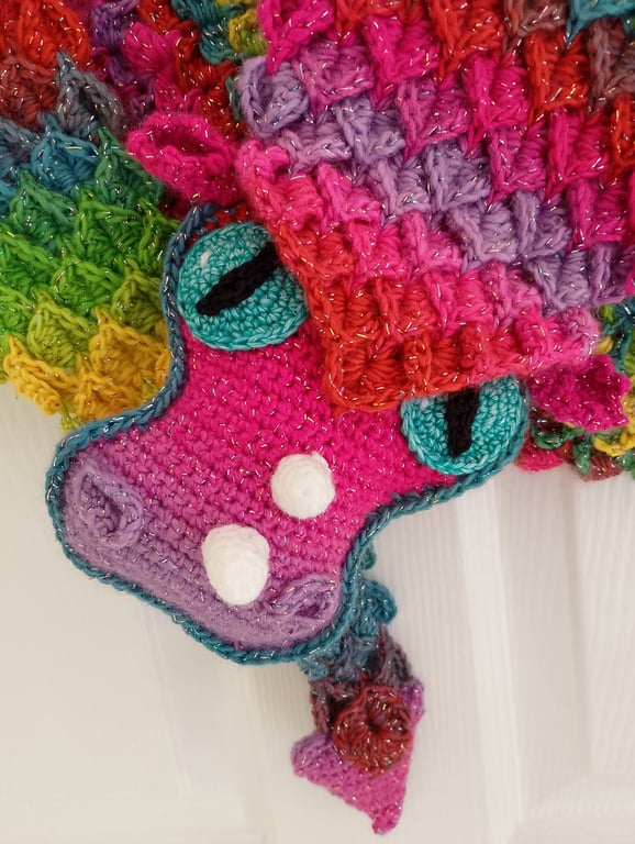 Carousel the Dragon Crochet Shawl 