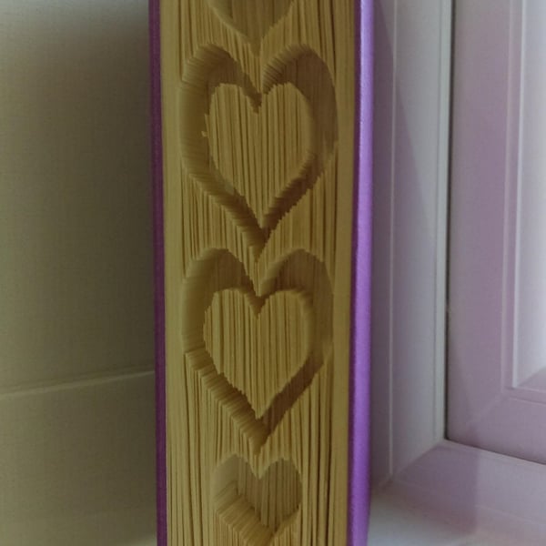 Hearts 2 CUT & FOLD Book Folding Pattern - EMAILED PDF PATTERN