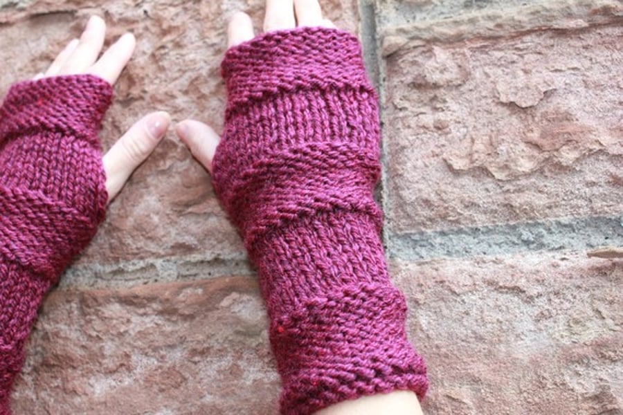Fingerless gloves, knitwear for her