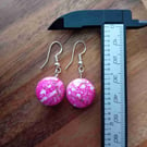 Pretty pink dangly earrings