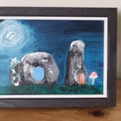Acrylic Painting of the Men-An-Tol, Cornwall