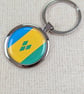 St Vincent Flag Keyring