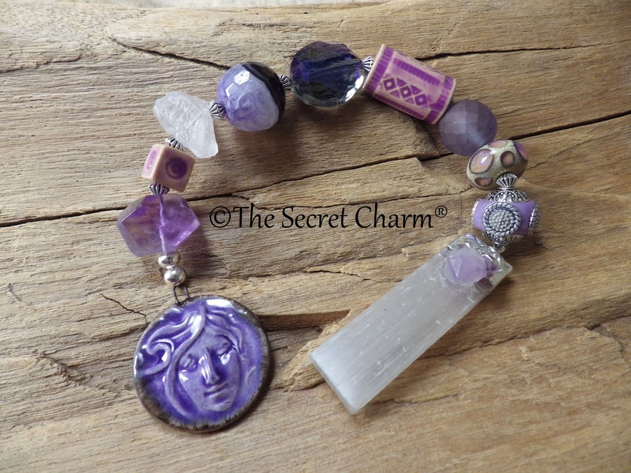 Goddess Hekate Hecate Pocket Prayer Beads, Wiccan Rosary