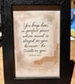 Bible Verse Frame - you keep him in perfect peace 