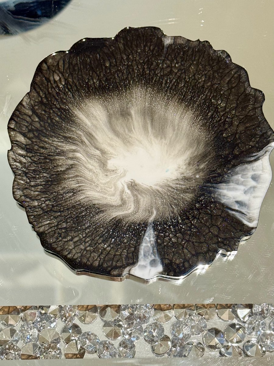 Handmade resin coaster