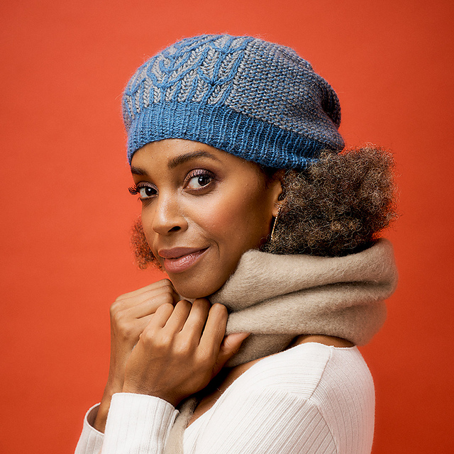 Slouchy Brioche hat knitting pattern