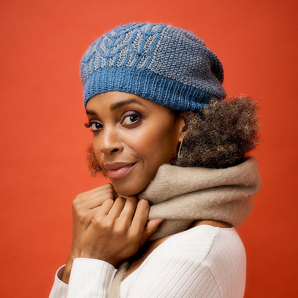 Slouchy Brioche hat knitting pattern