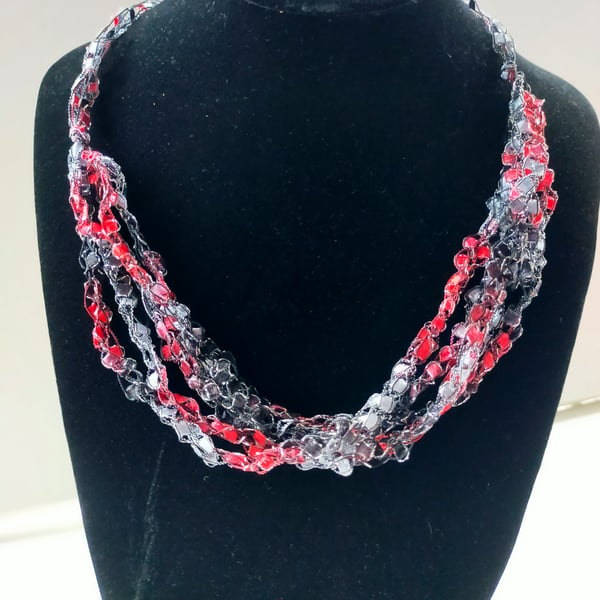 Crocheted necklace