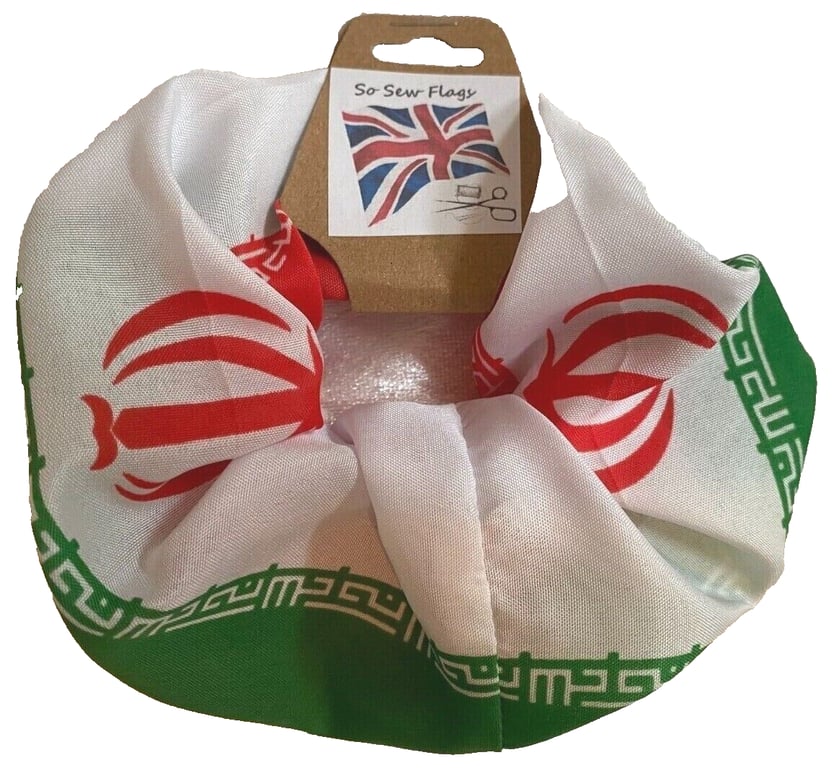Iran Iranian Flag Hair Scrunchie Scrunchies Accessory Band Elastic