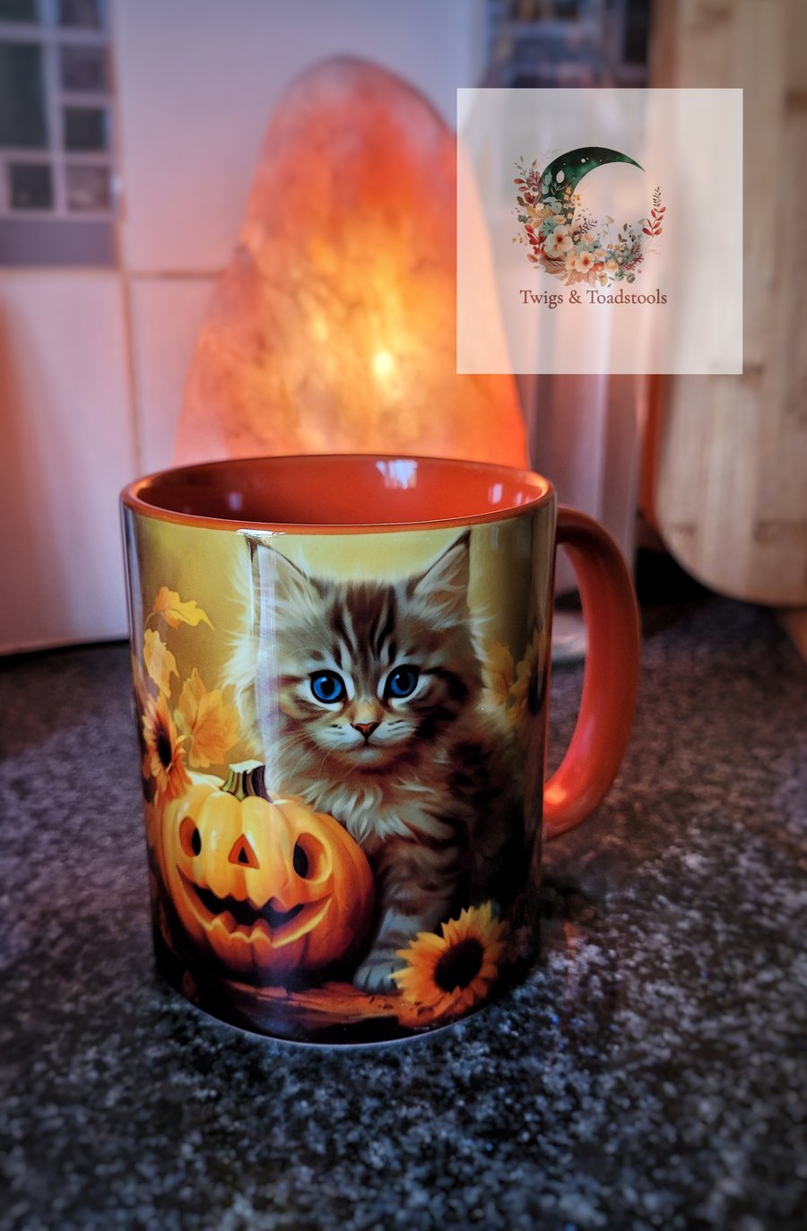 Autumn tabby mug 