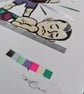 'Knock Out' Screenprint and Spraypaint Artwork - Image 5