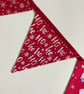 Christmas Polar Bear bunting - large - reversible  - Image 2