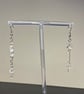 Anian - Clear Cross Asymmetrical Earrings  - Image 1