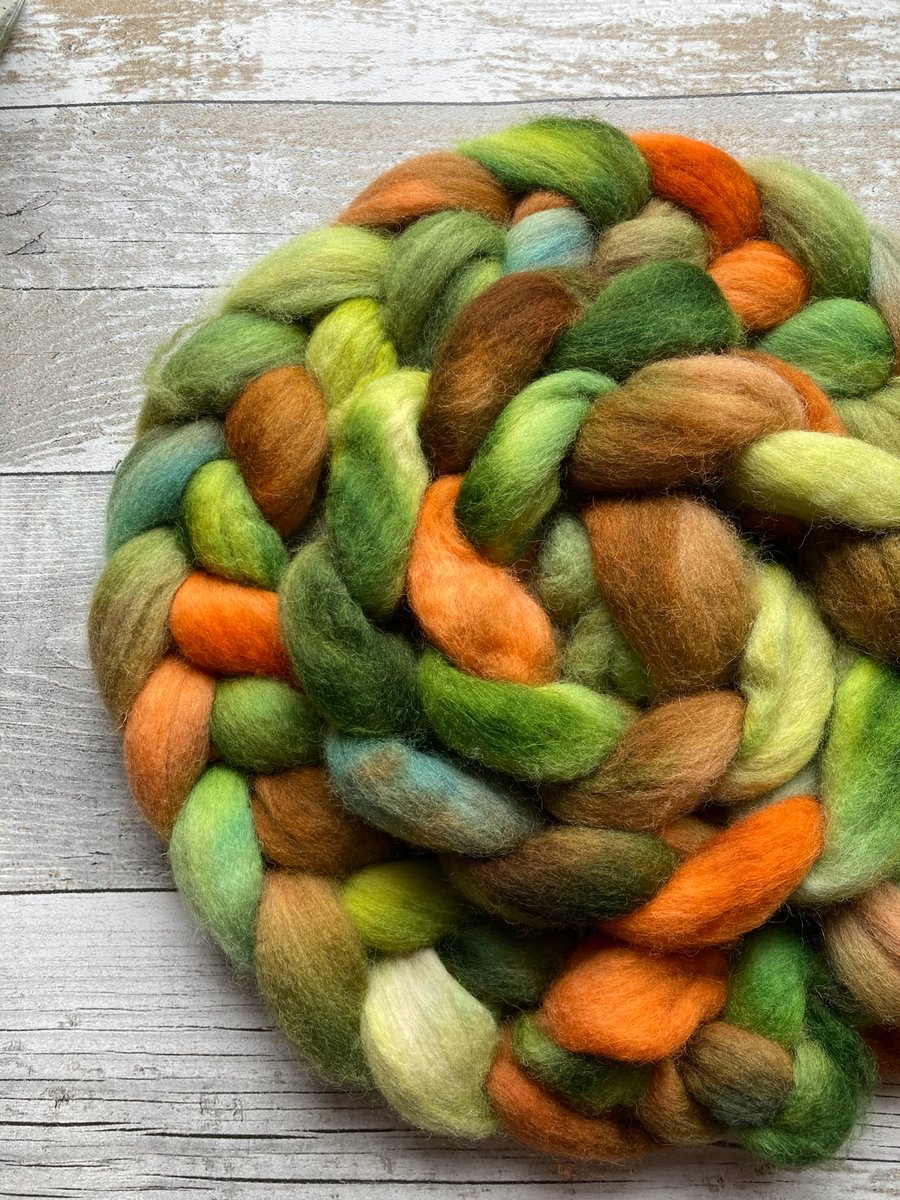 Kent Romney Spinning fibre 100g Copper Tree