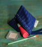 Handmade Fabric Triangular Small Zipper Pouch  - Image 3