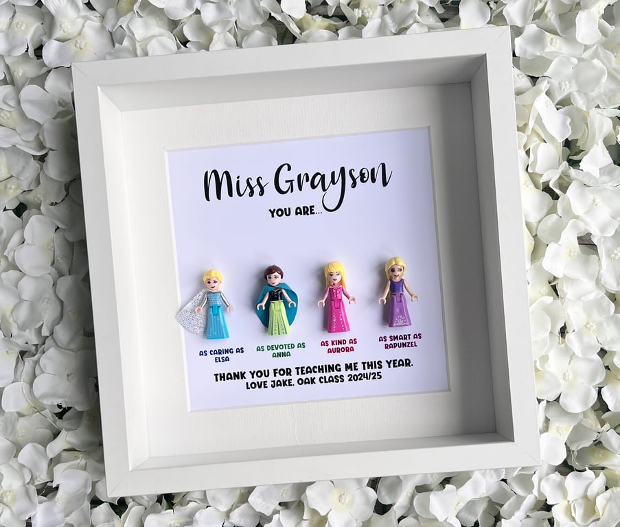 Lego Disney Princess Teacher Minifigures Frame
