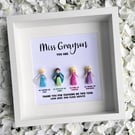 Lego Disney Princess Teacher Minifigures Frame
