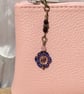 Small bohemian pansy flower zip charms - Image 7