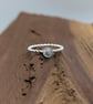 Tanzanite Iolite Moonstone Topaz Kyanite Beaded Stacking Ring - Image 3