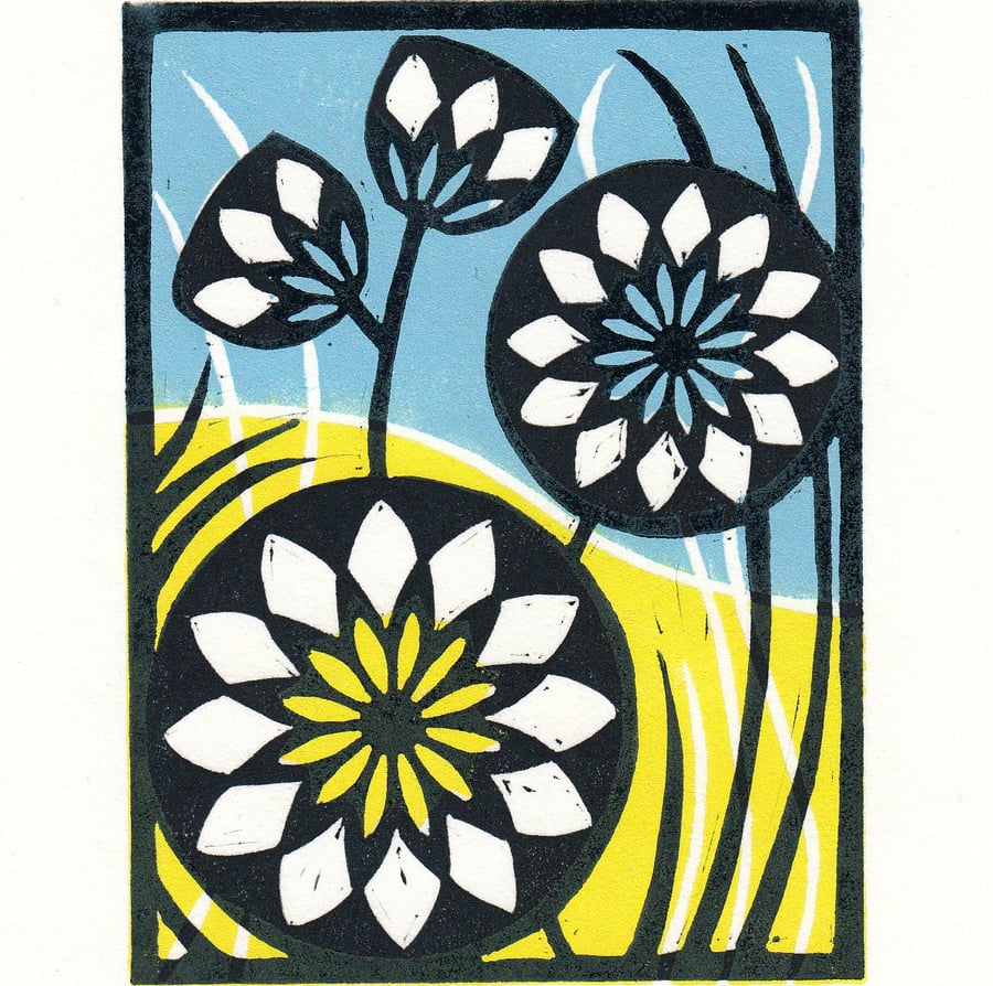 Flower Lino Print