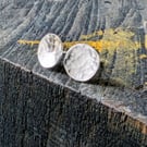 ONLY FOR THE WEEKEND SALE disc stud earrings, Handmade Urban Jewellery