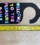 Funny WELCOME TO THE PLEASUREDOME wooden door sign - Image 3