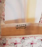 Fabric Christmas Gift bag: holly leaves on cream - Image 3