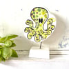 Octopus ceramic ornament