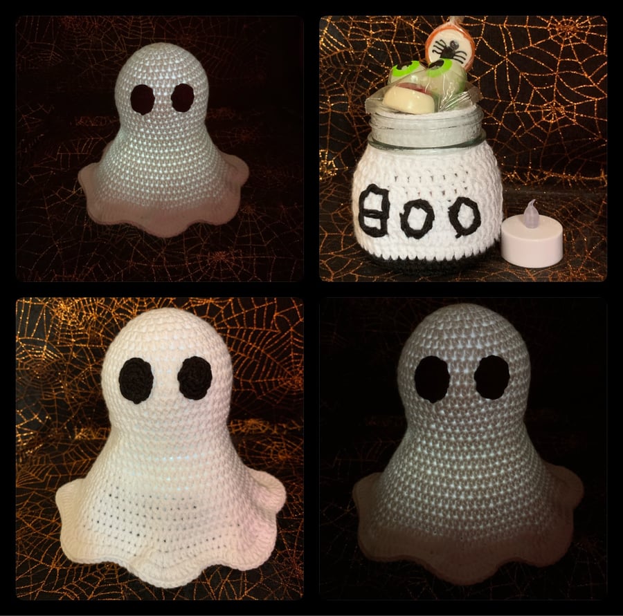 Halloween glowing ghost