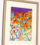 RUDBEKIA SUMMER-FRAMED ORIGINAL SCREENPRINT - Image 1