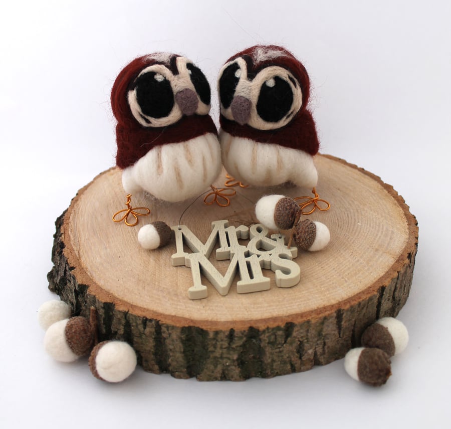 Tawny Owl Wedding Cake Topper 