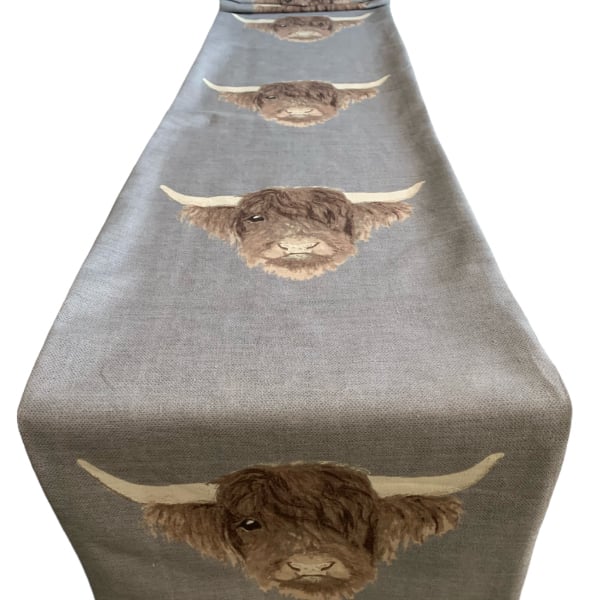 Highland Cow Table Runner 1.9 x 30cm Gift Idea