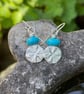 Sterling silver and turquoise Flower earrings