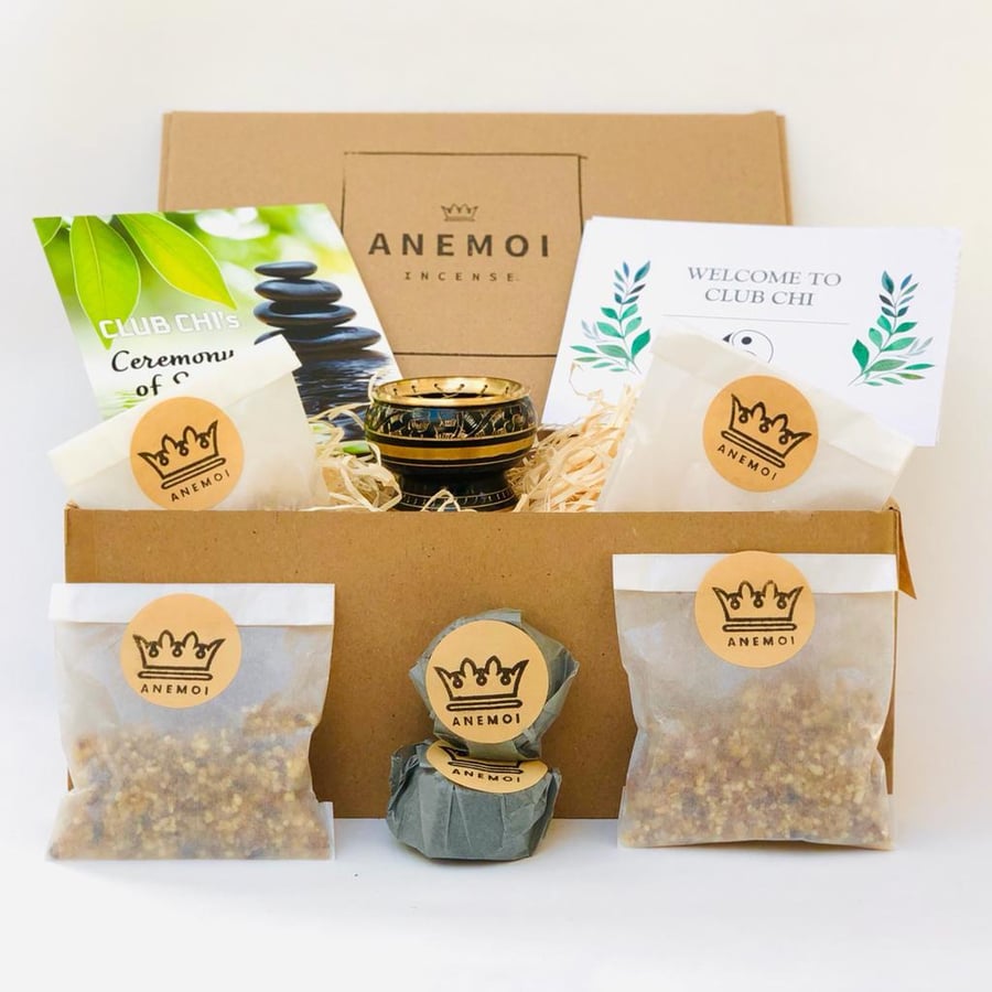 Frankincense and essential oil incense blends