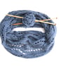 Infinity Scarf Knitting Pattern,  Chunky Lace Cowl Scarf  - Image 1