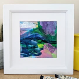 Arpeggio,  Small Framed Abstract Painting Gift